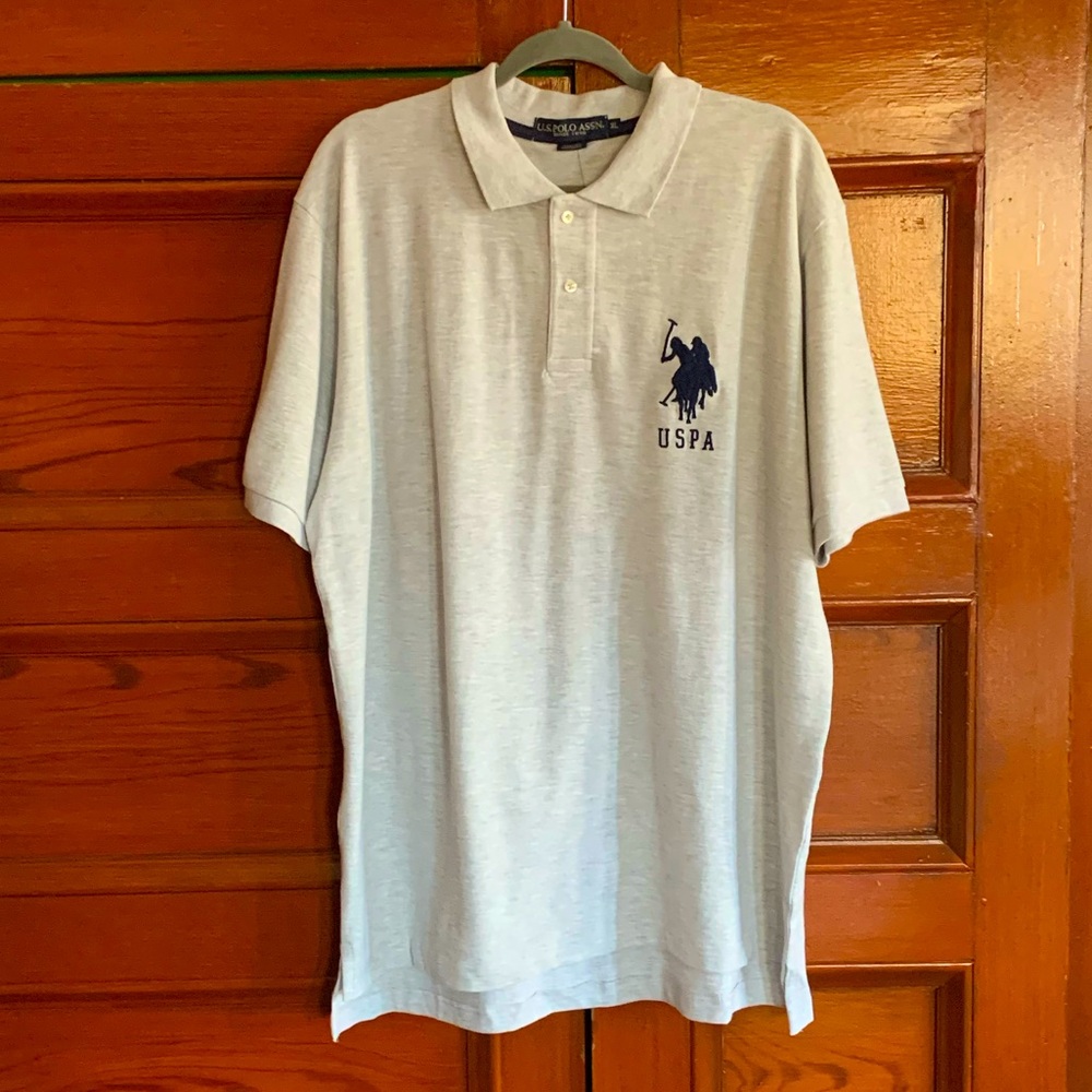 Light Gray US Polo Assn Polo Shirt